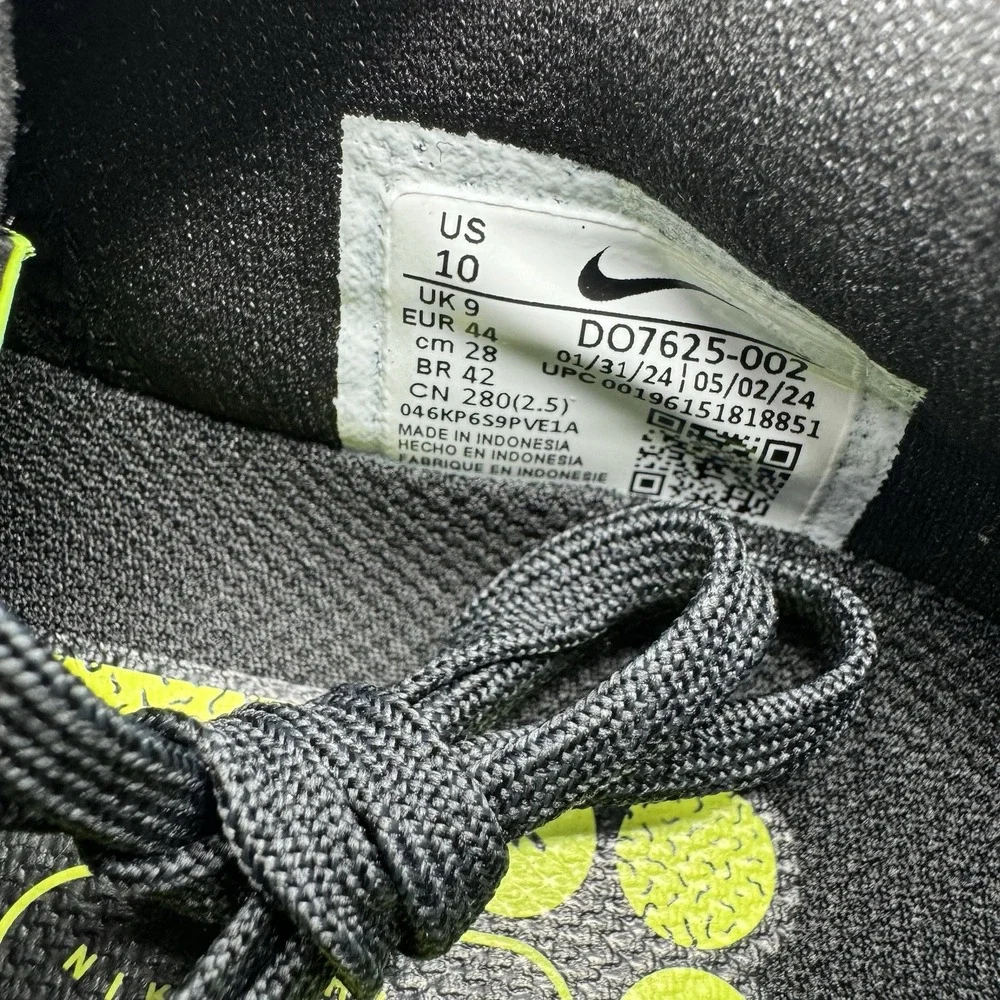Nike Pegasus 39 Shield DO7625-002 Black Running Shoes Water Resistant Men's 10